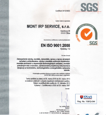 EN ISO 9001:2008